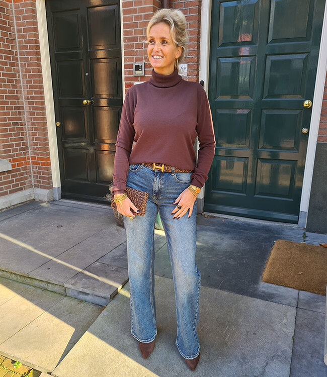 Basic Loose Fit Coltrui Donkerbruin