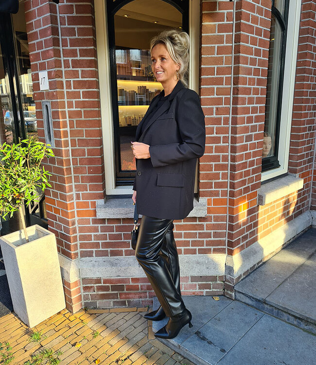 Luxe Blazer Strass Zwart