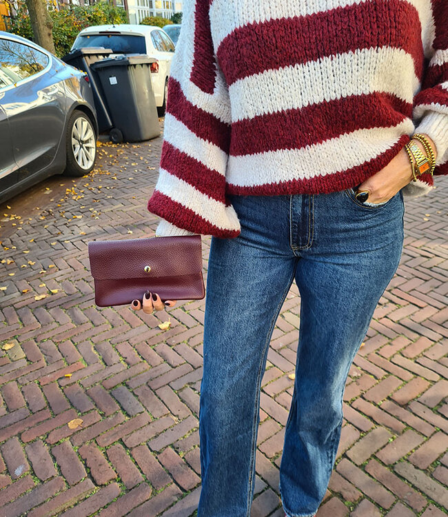 Clutch Tasje Bordeaux