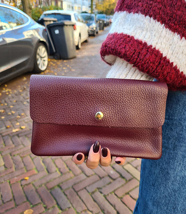 Clutch Tasje Bordeaux