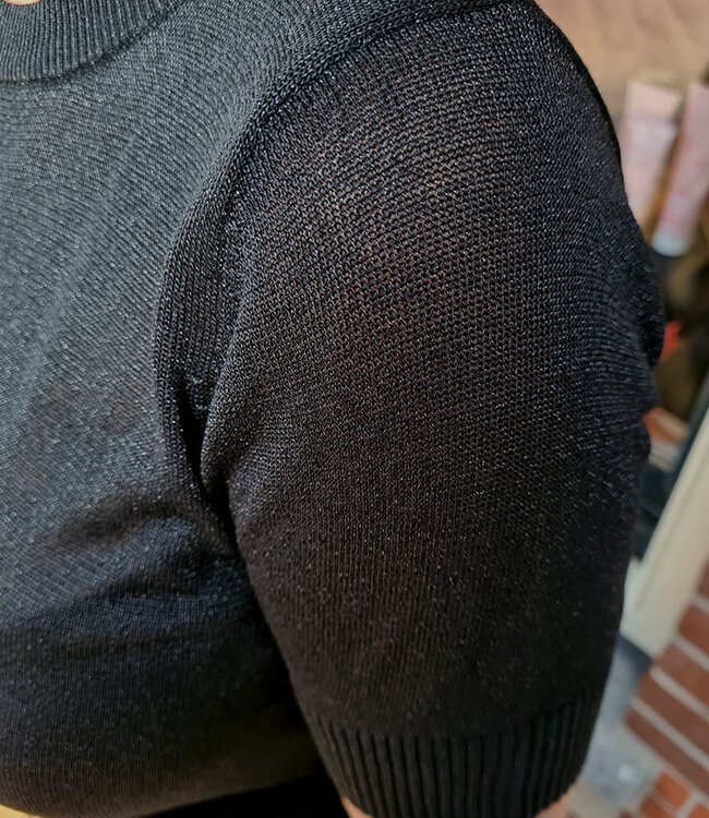 Tee Shimmer Zwart
