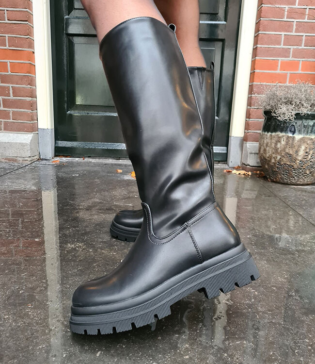 Hoge Chelsea Boots Zwart