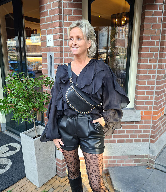 Crossbody met Studs Zwart