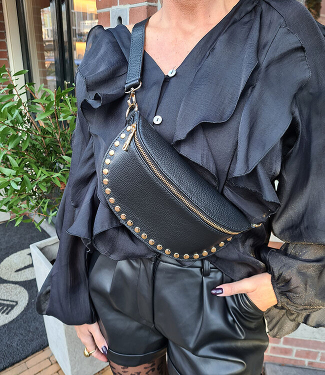 Crossbody met Studs Zwart