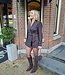 Playsuit met Ceintuur Glitter Donkerbruin