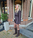 Playsuit met Ceintuur Glitter Donkerbruin