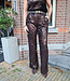 Luxe Sequin Pantalon Donkerbruin