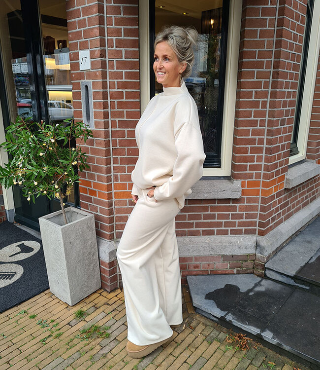 2-Delige Comfyset Opstaande Col Crème