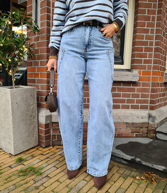 Queen Hearts Ballonjeans light Blue Zakken