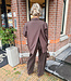Oversized Blazer met Split Donkerbruin