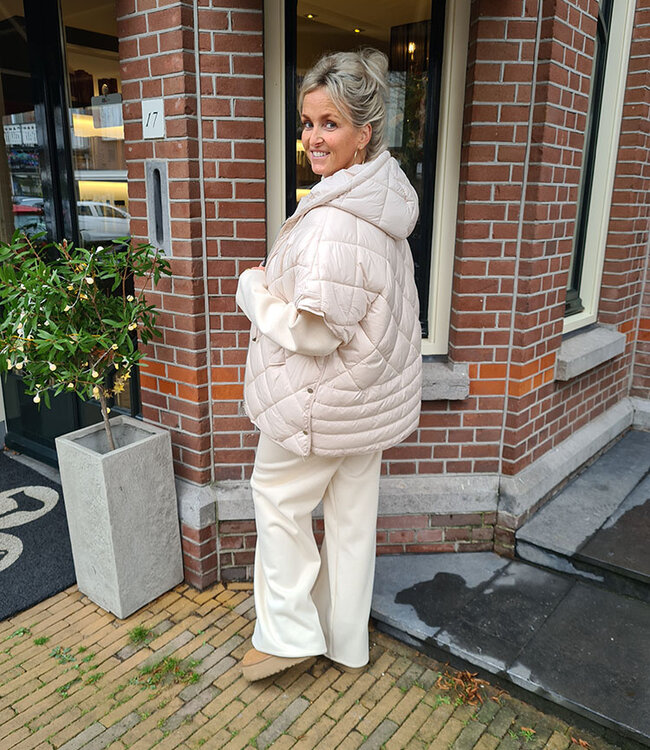 Gewatteerde Bodywarmer Crème