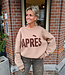 Sweater met Fleece Après Taupe