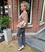 Sweater met Fleece NYC Taupe