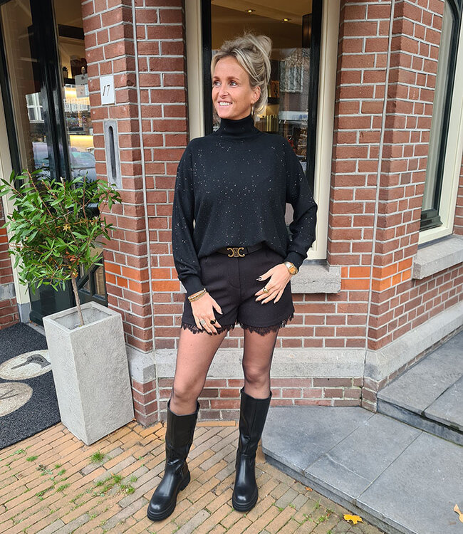 Basic Coltrui met Shimmer Zwart