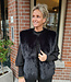 Faux Fur Gilet Zwart