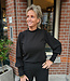 Shimmer Lurex Longsleeve Zwart