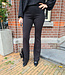 Stretchie Flared Pantalon Effen zwart