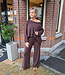 Oversized Knit Comfyset 2-delig Donkerbruin