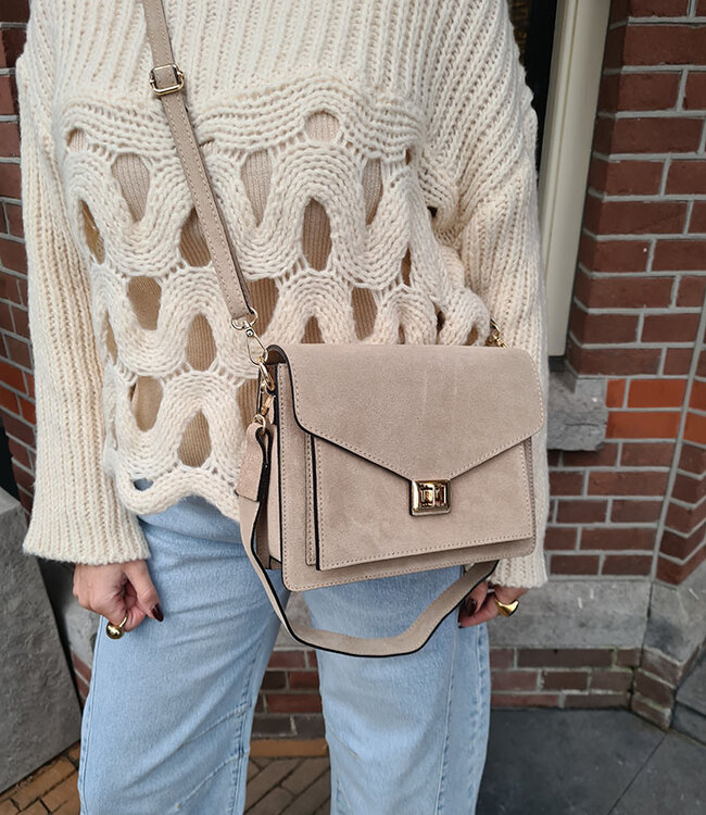 SuedeBag stacey Beige