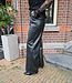 Ambika Soft Lederlook Straight Pantalon Zwart