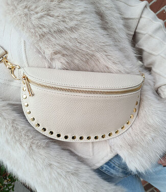 Crossbody met Studs Crème