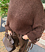 Ambika Knit Trui Gevlochten Arm Donkerbruin