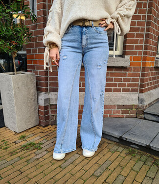 Queen Hearts Jeans Schuine naad 3829