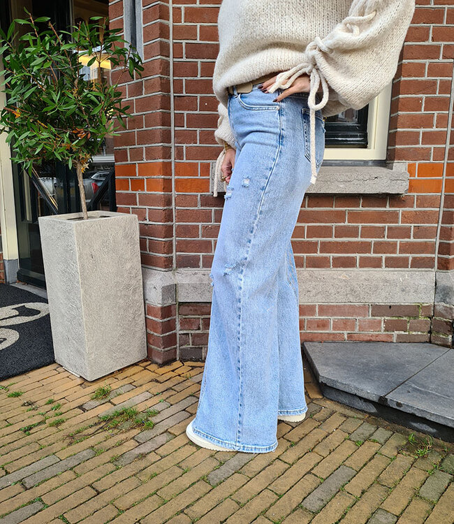 Queen Hearts Jeans Schuine naad 3829