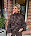 Trui Gemêleerd Donkerbruin/Beige