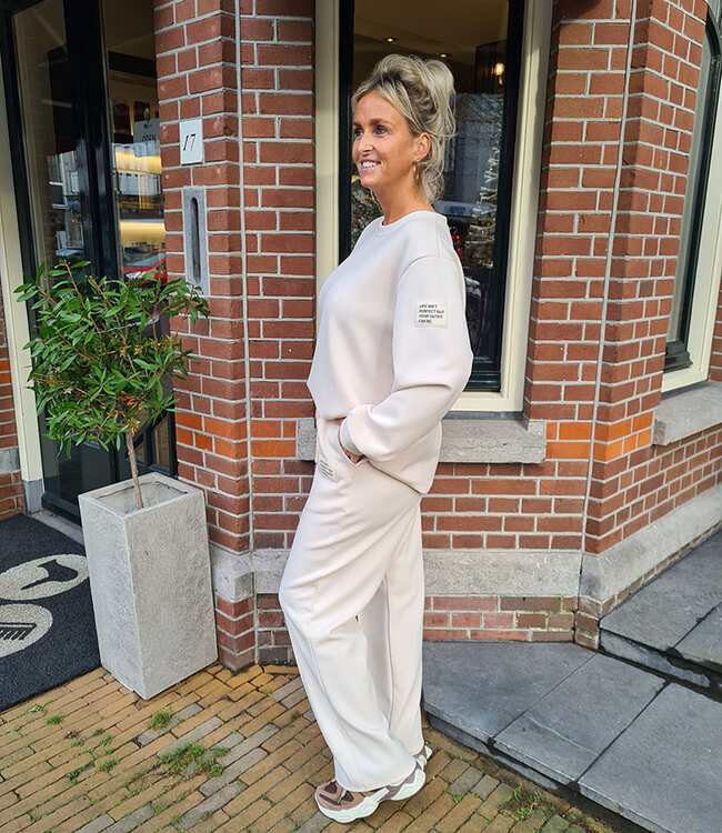 2-delige Comfyset Lange Mouw Crème