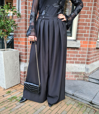 Wijde Pantalon Zwart