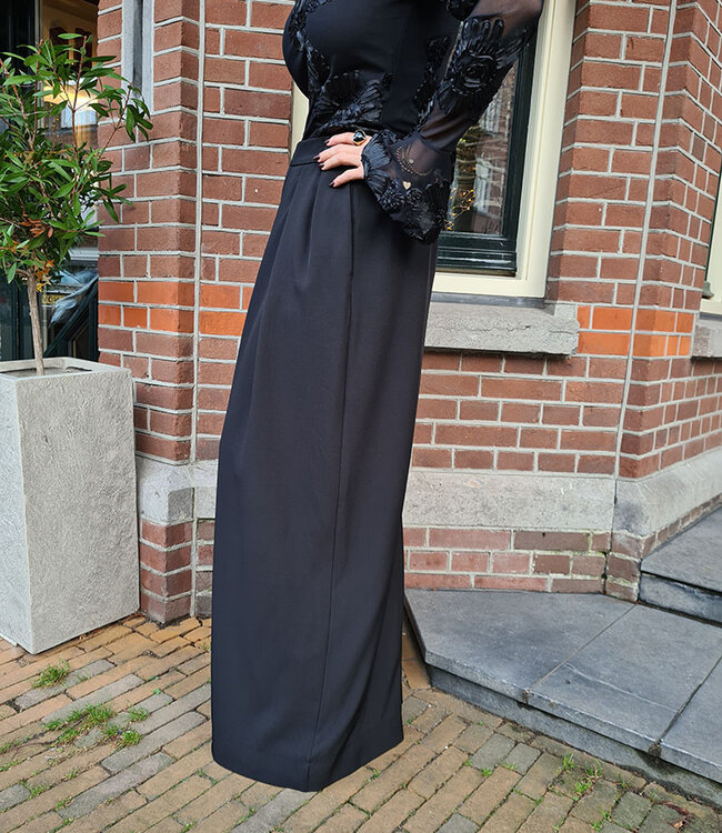 Wijde Pantalon Zwart