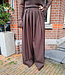 Wijde Pantalon Donkerbruin