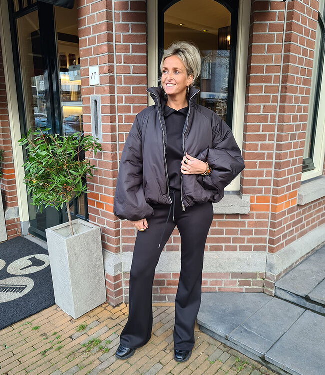 Gewatteerd Jack Pof Zwart