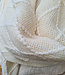 Shawl Crème Shimmer Franje/Ruit
