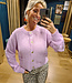Azzurro Knit Vestje Hartjes Knopen Lila