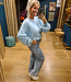 Ambika Fluffy Knit Trui Zachtblauw