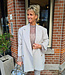 Luxe Oversized Blazer Licht Grijs