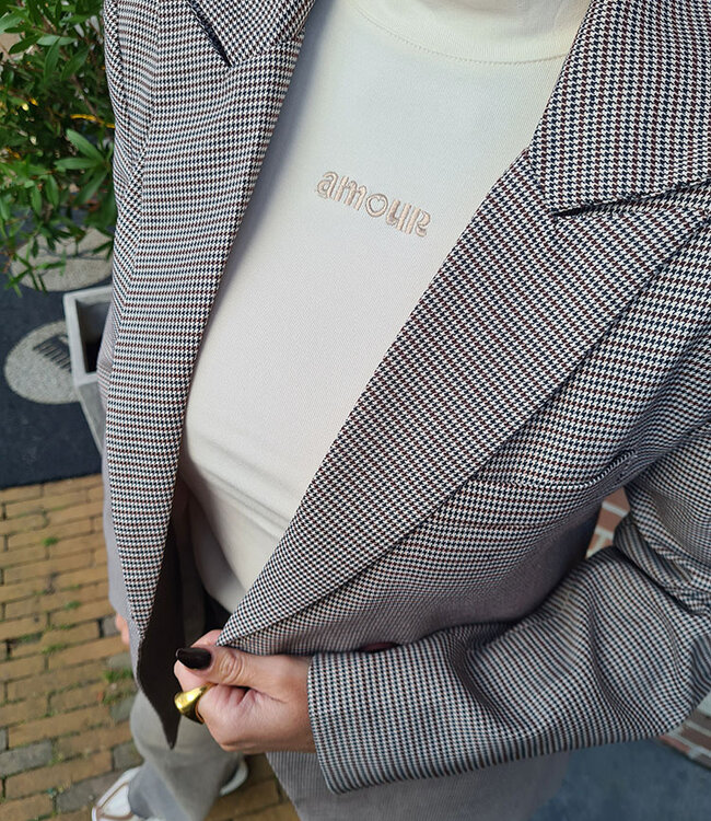 Ambika Ruiten Blazer Bruintinten