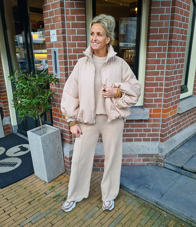 Gewatteerd Jack Pof Beige