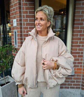 Gewatteerd Jack Pof Beige