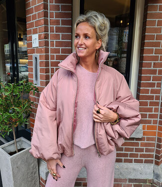 Gewatteerd Jack Pof OudRoze