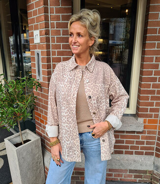 Azzurro Blouse Leopard Soft Color