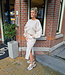 Azzurro Luxe Jogger Rok met Bies Beige