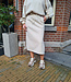 Azzurro Luxe Jogger Rok met Bies Beige