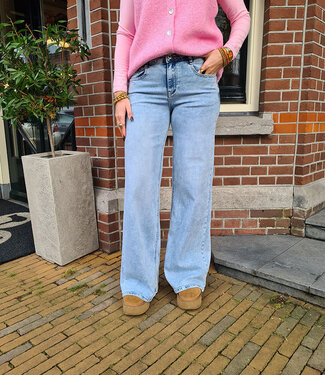 Azzurro Stretch Jeans Wide Leg