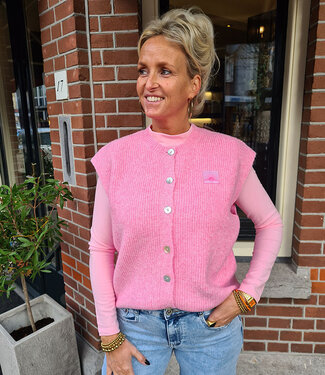 Azzurro Knit Vest/Gilet Roze