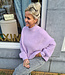 Azzurro Oversized Knit Trui Lila