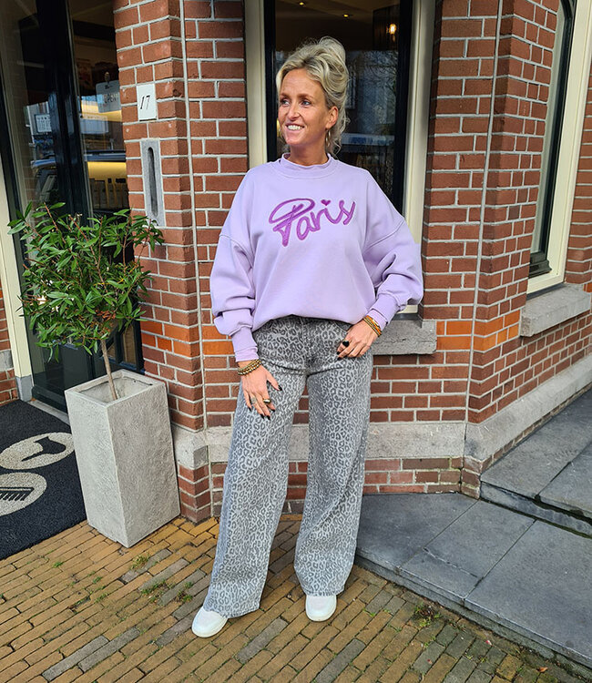 Sweater Azzurro PARIS Lila