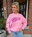 Sweater Azzurro PARIS Roze